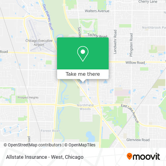 Allstate Insurance - West map