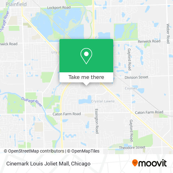 Cinemark Louis Joliet Mall map