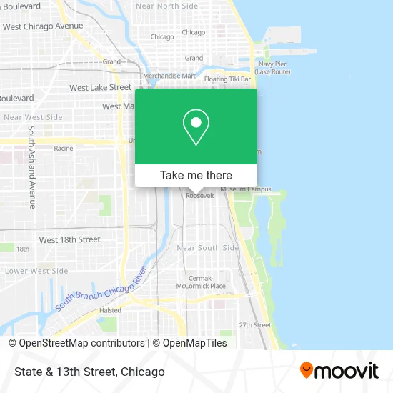 State & 13th Street map
