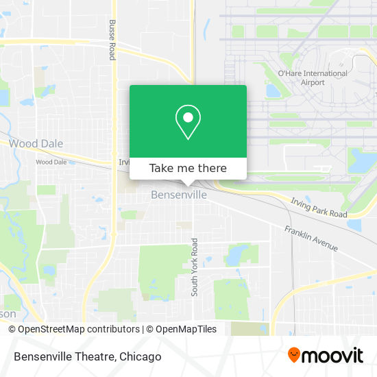 Mapa de Bensenville Theatre