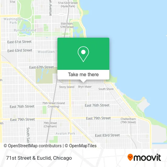 Mapa de 71st Street & Euclid