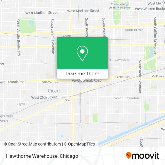 Hawthorne Warehouse map