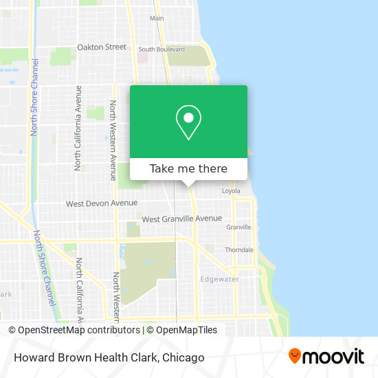 Howard Brown Health Clark map