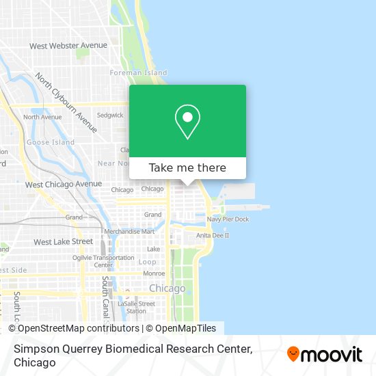 Mapa de Simpson Querrey Biomedical Research Center