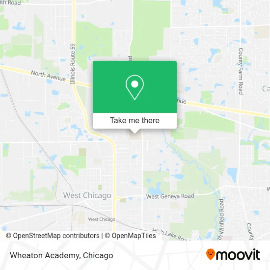 Wheaton Academy map