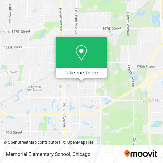 Memorial Elementary School map