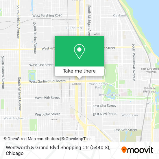 Mapa de Wentworth & Grand Blvd Shopping Ctr (5440 S)