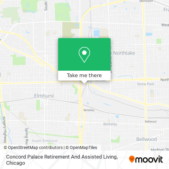 Concord Palace Retirement And Assisted Living map