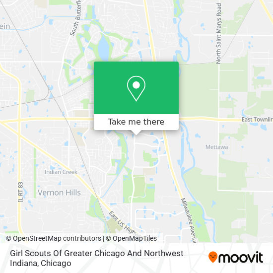 Girl Scouts Of Greater Chicago And Northwest Indiana map