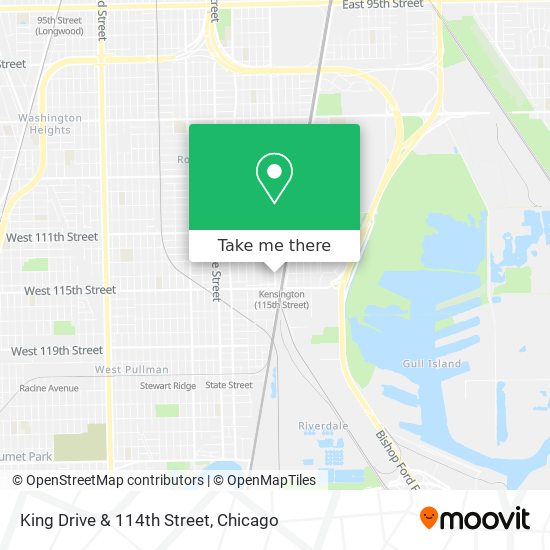 King Drive & 114th Street map
