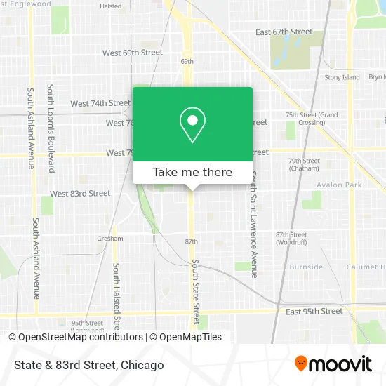 State & 83rd Street map