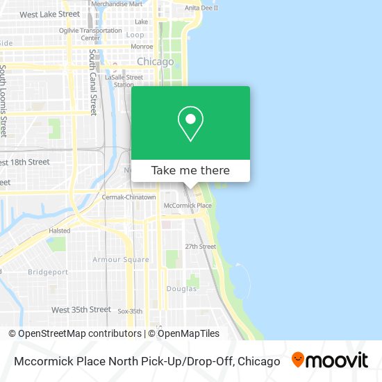 Mccormick Place North Pick-Up / Drop-Off map