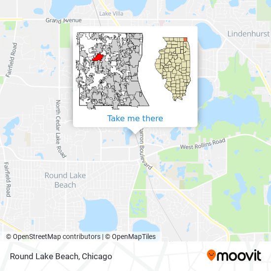 Mapa de Round Lake Beach