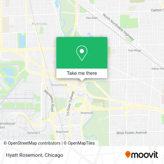 Hyatt Rosemont map