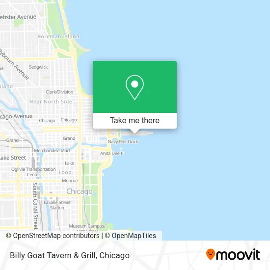 Billy Goat Tavern & Grill map