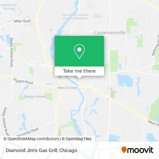 Diamond Jim's Gas Grill map