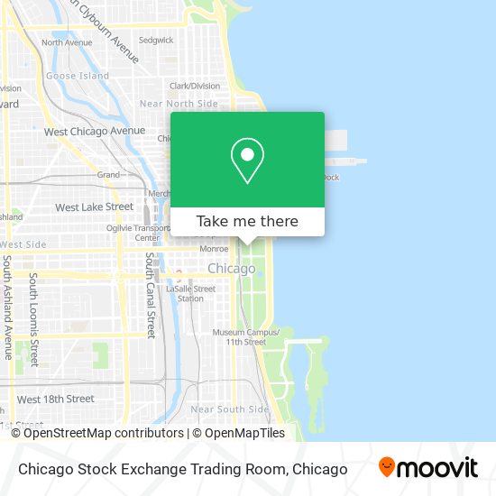 Chicago Stock Exchange Trading Room map