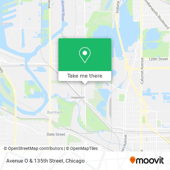 Avenue O & 135th Street map