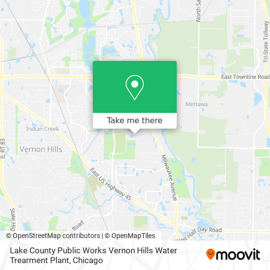 Mapa de Lake County Public Works Vernon Hills Water Trearment Plant