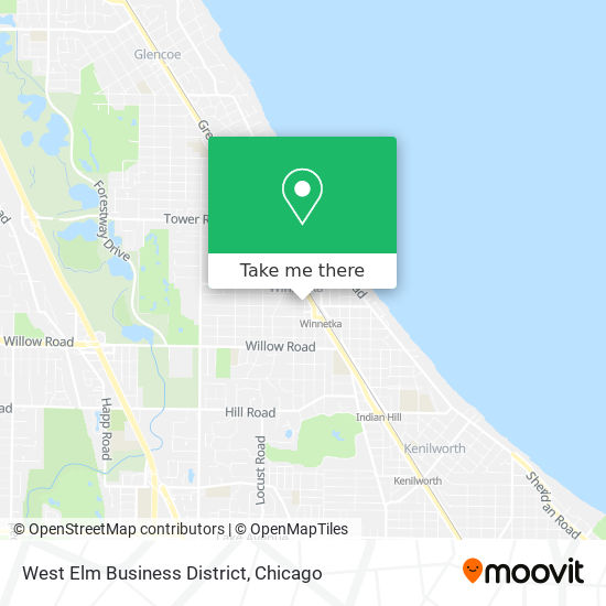 West Elm Business District map