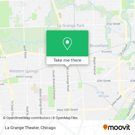La Grange Theater map