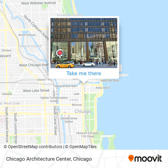 Chicago Architecture Center map