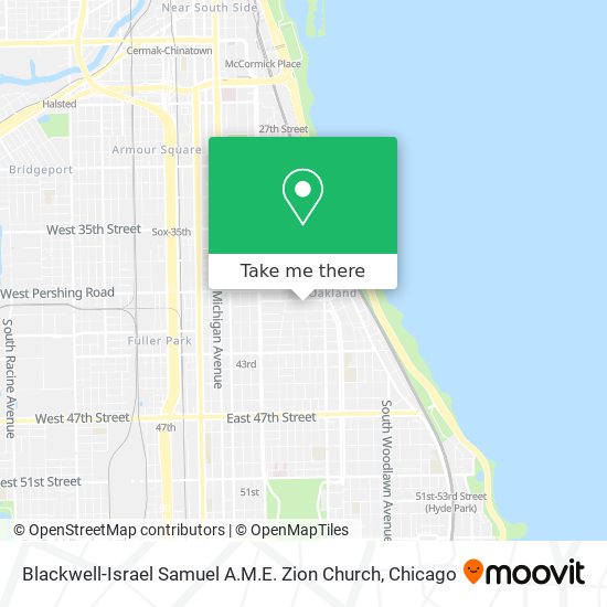 Blackwell-Israel Samuel A.M.E. Zion Church map