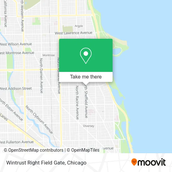 Wintrust Right Field Gate map