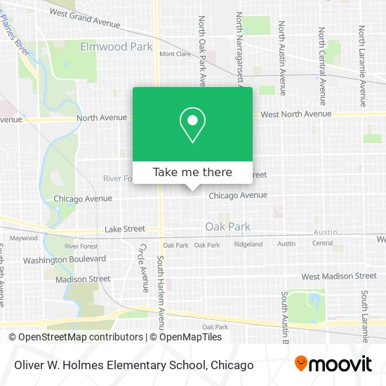 Mapa de Oliver W. Holmes Elementary School