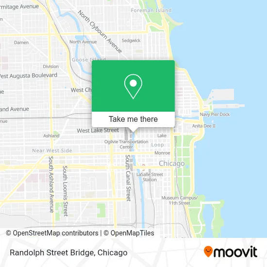Randolph Street Bridge map