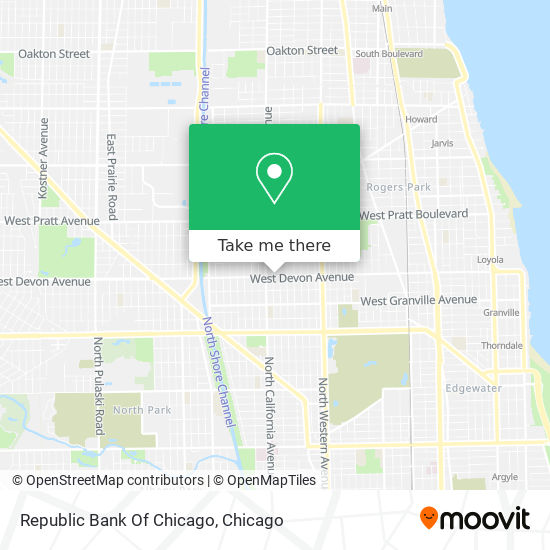 Republic Bank Of Chicago map