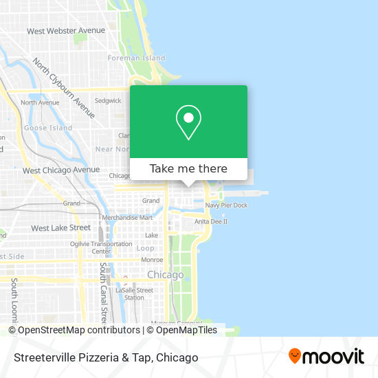 Mapa de Streeterville Pizzeria & Tap