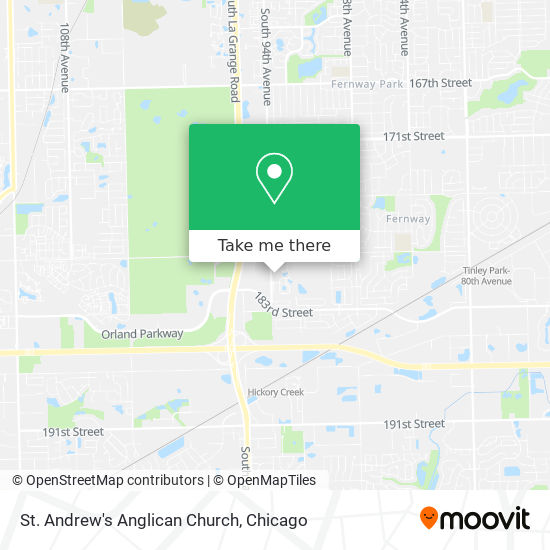 St. Andrew's Anglican Church map