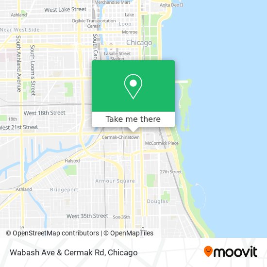 Wabash Ave & Cermak Rd map
