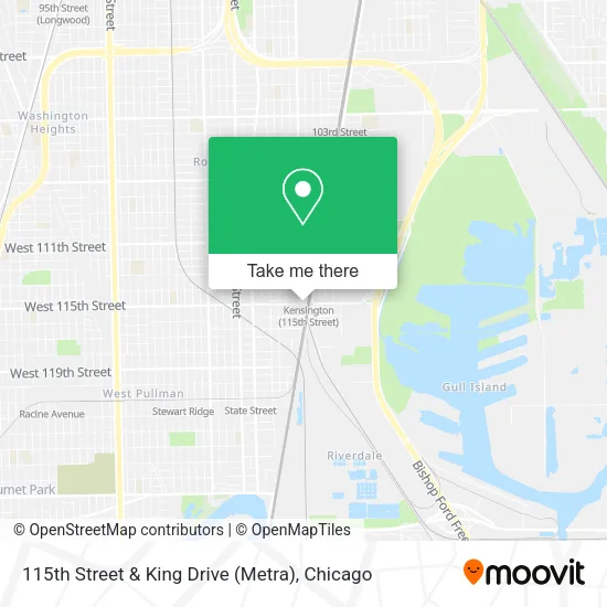 115th Street & King Drive (Metra) map
