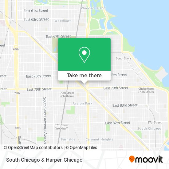 Mapa de South Chicago & Harper