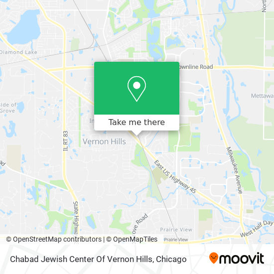 Chabad Jewish Center Of Vernon Hills map