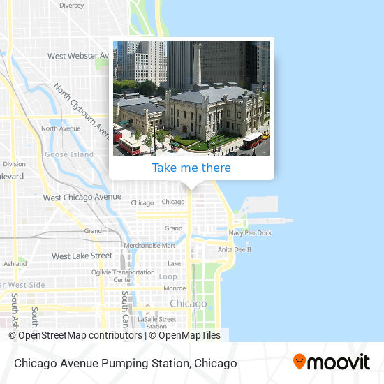 Mapa de Chicago Avenue Pumping Station