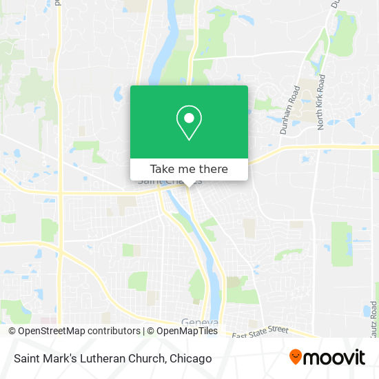 Saint Mark's Lutheran Church map