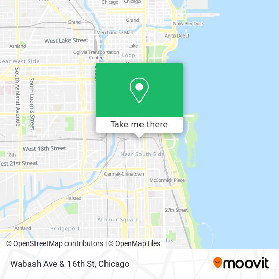 Wabash Ave & 16th St map