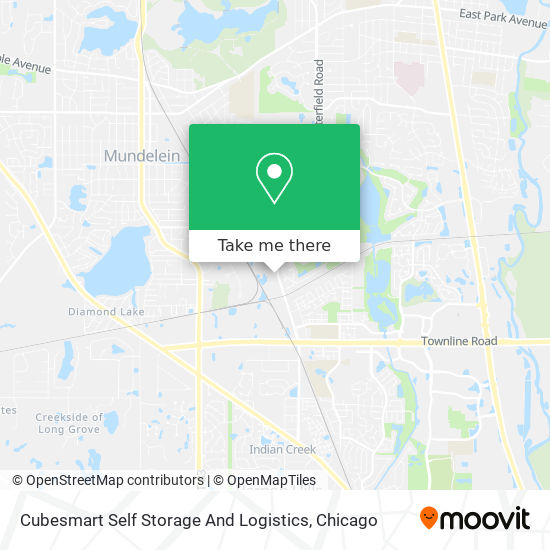 Mapa de Cubesmart Self Storage And Logistics