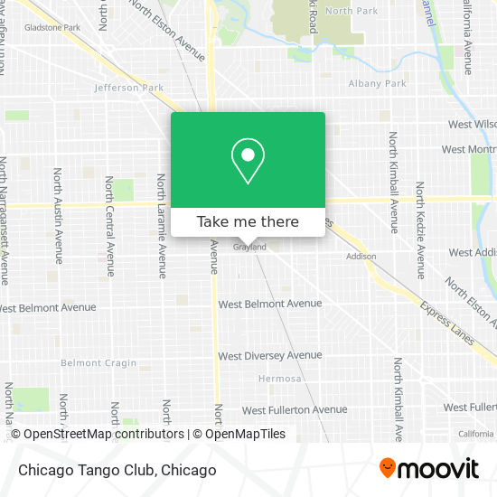 Mapa de Chicago Tango Club