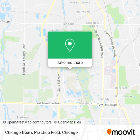 Chicago Bears Practice Field map