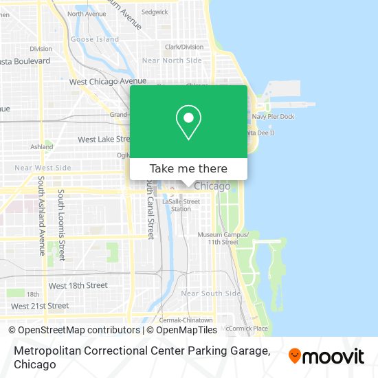 Metropolitan Correctional Center Parking Garage map
