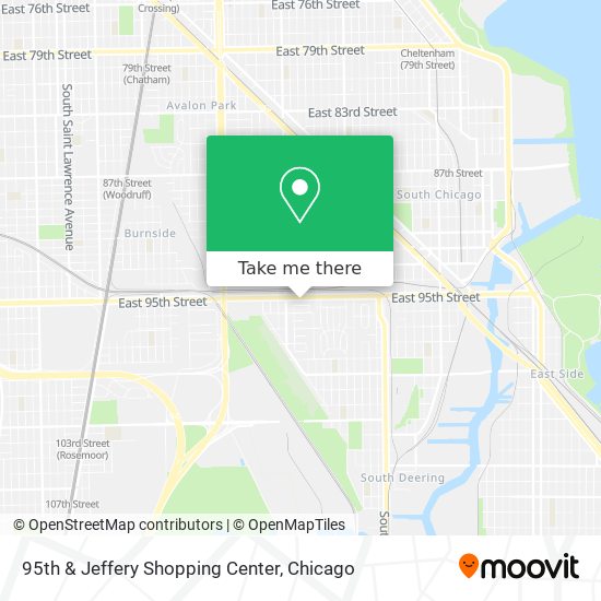 95th & Jeffery Shopping Center map