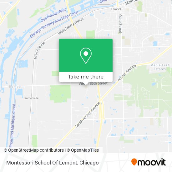 Montessori School Of Lemont map