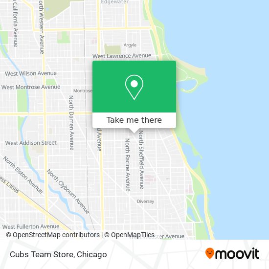 Cubs Team Store map
