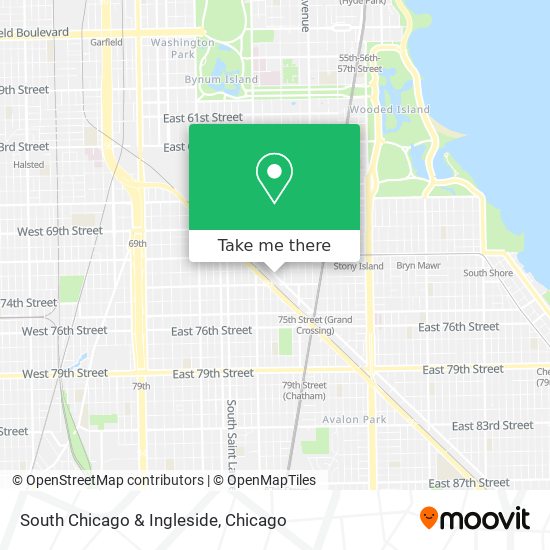 Mapa de South Chicago & Ingleside