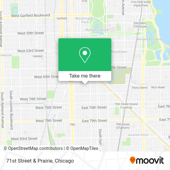 71st Street & Prairie map