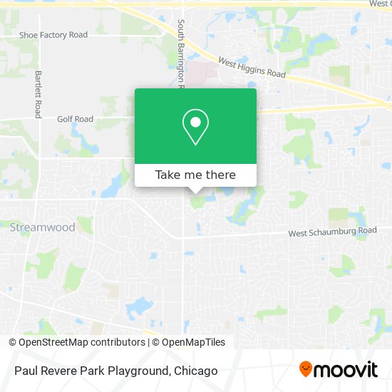 Paul Revere Park Playground map